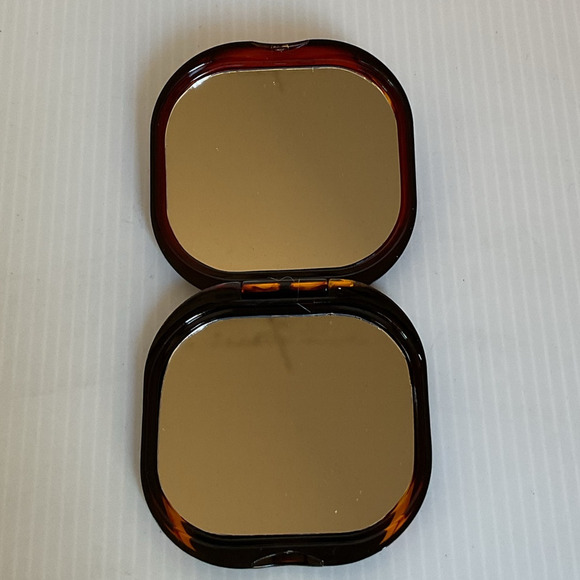 Hand-Painted Mexican Compact Mirror Monarch Butterfly Michoacán Gold Foil Art - Picture 7 of 7